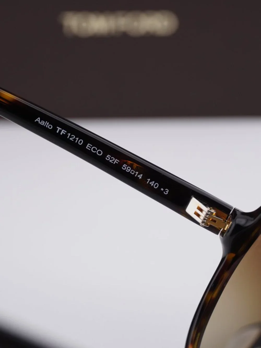 Tom Ford Aalto FT1210 52F Aviator Sunglasses - Dark Havana/Brown Gradient
